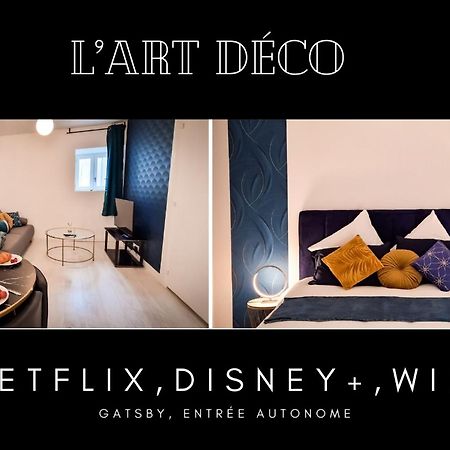 L'Art Deco 3 Etoiles Wifi, Netflix, Disney, Coeur De Bastide Villefranche-de-Rouergue Eksteriør bilde