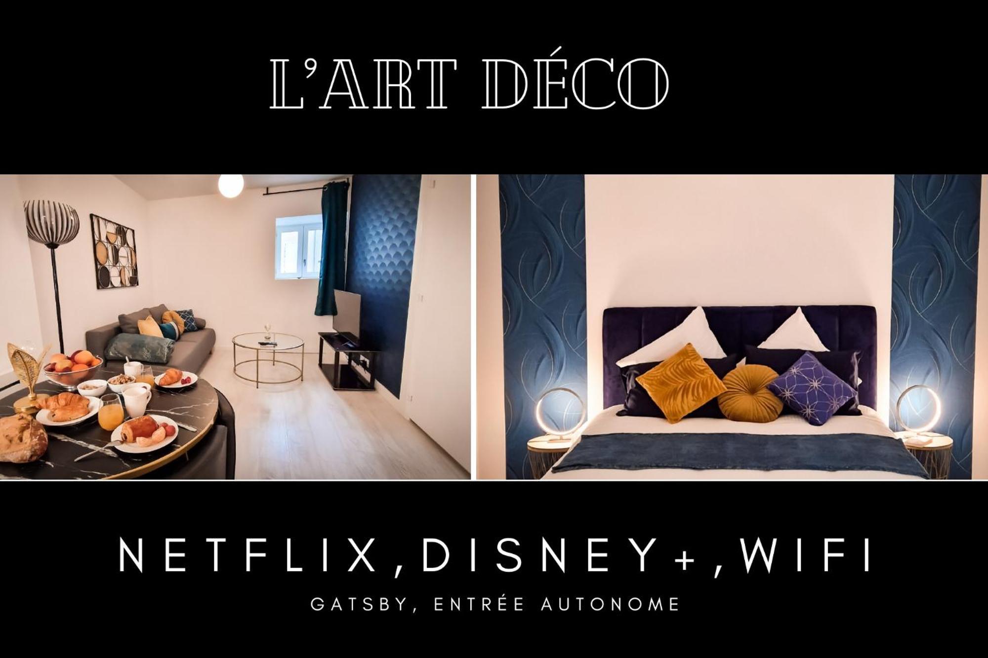 L'Art Deco 3 Etoiles Wifi, Netflix, Disney, Coeur De Bastide Villefranche-de-Rouergue Eksteriør bilde